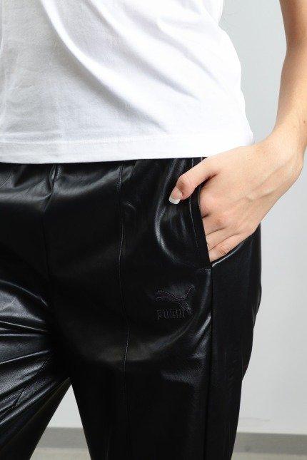 PUMA FAUX LEATHER PANTS en color NEGRO (4)