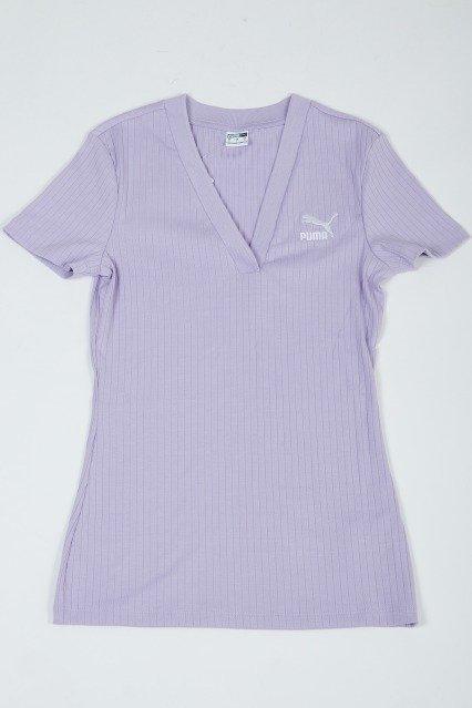PUMA CLASSICS RIBBED V-NE en color VIOLETA (2)
