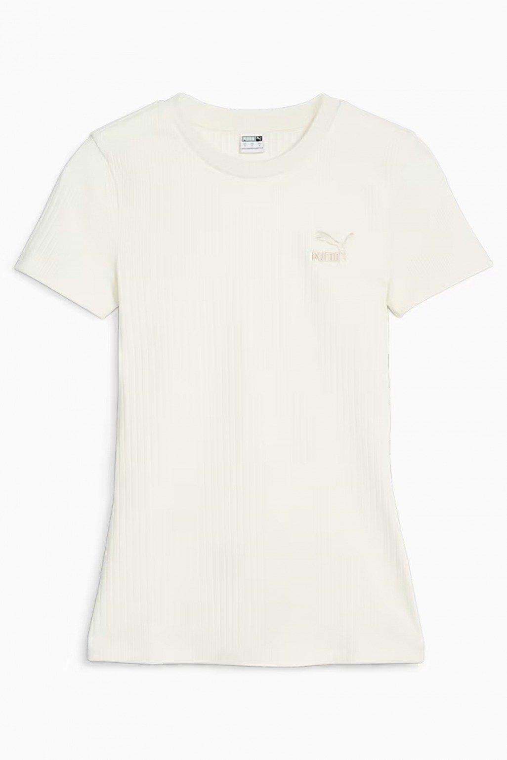 PUMA CLASSICS RIBBED SLIM en color BLANCO (2)
