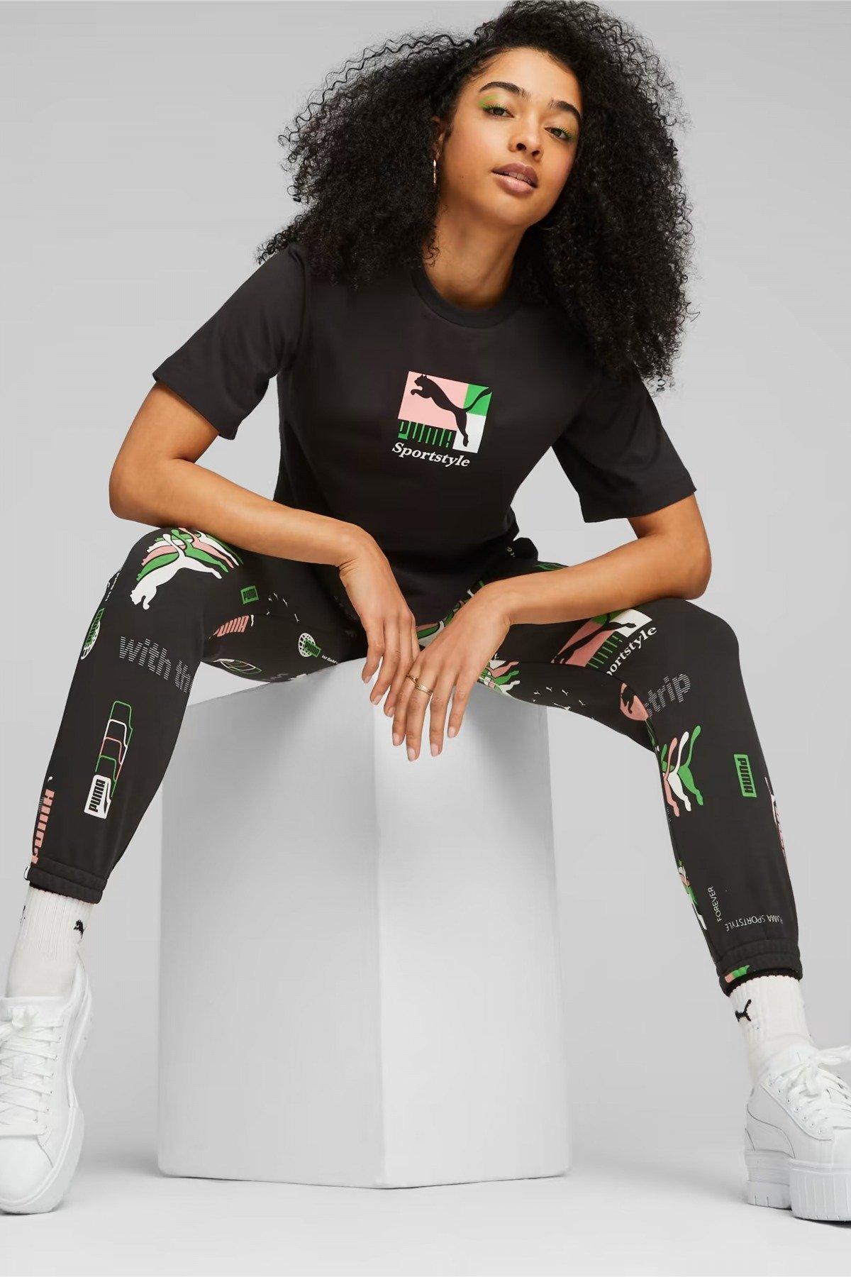 PUMA CLASSICS BRAND LOVE TEE en color NEGRO (4)