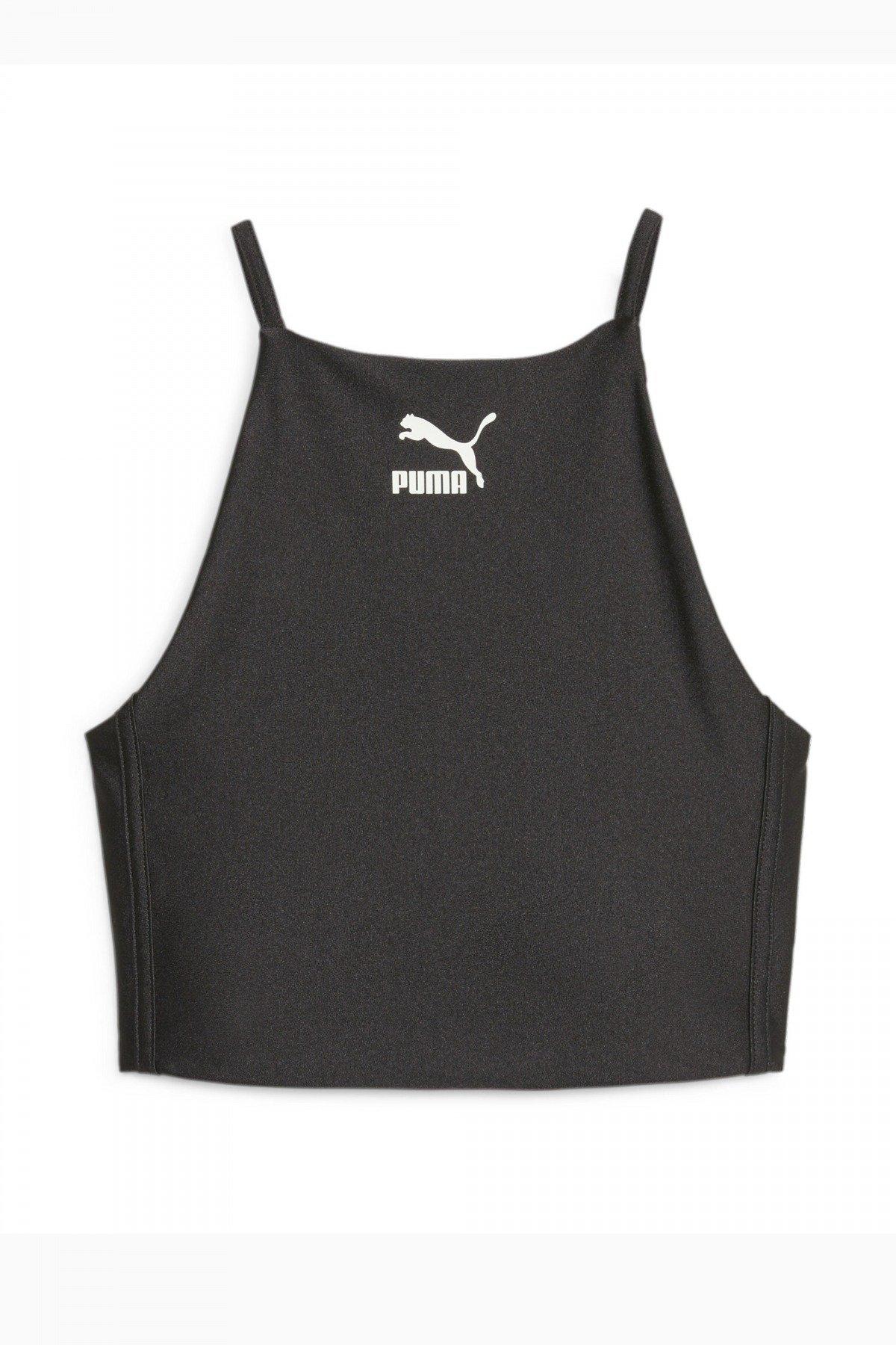 PUMA T SHINY CROP TOP en color NEGRO (2)