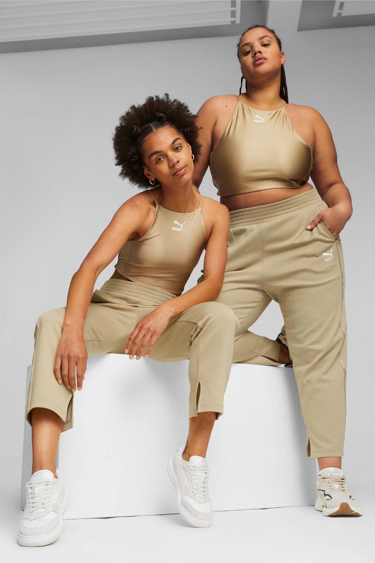 PUMA T SHINY CROP TOP en color BRONCE (4)