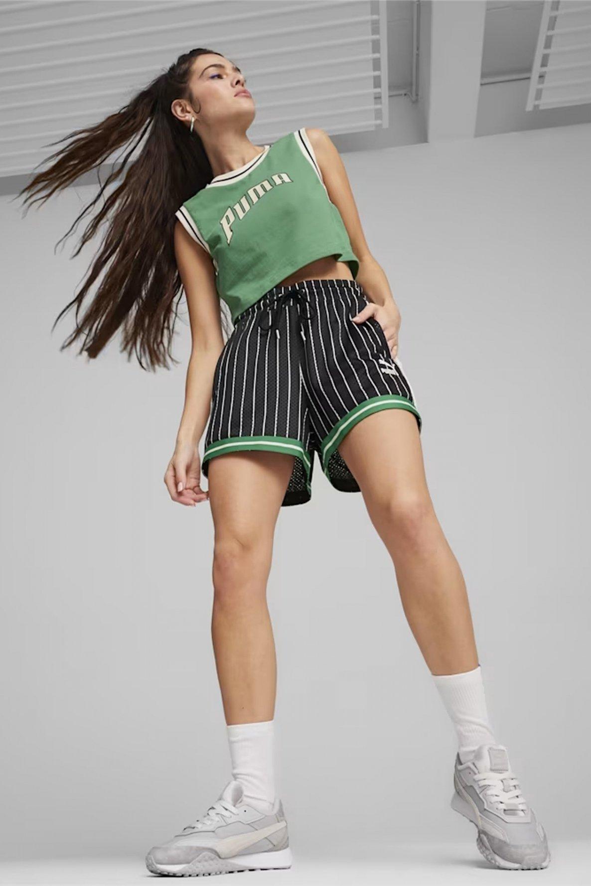 PUMA FANBASE MESH SHORTS en color NEGRO (4)