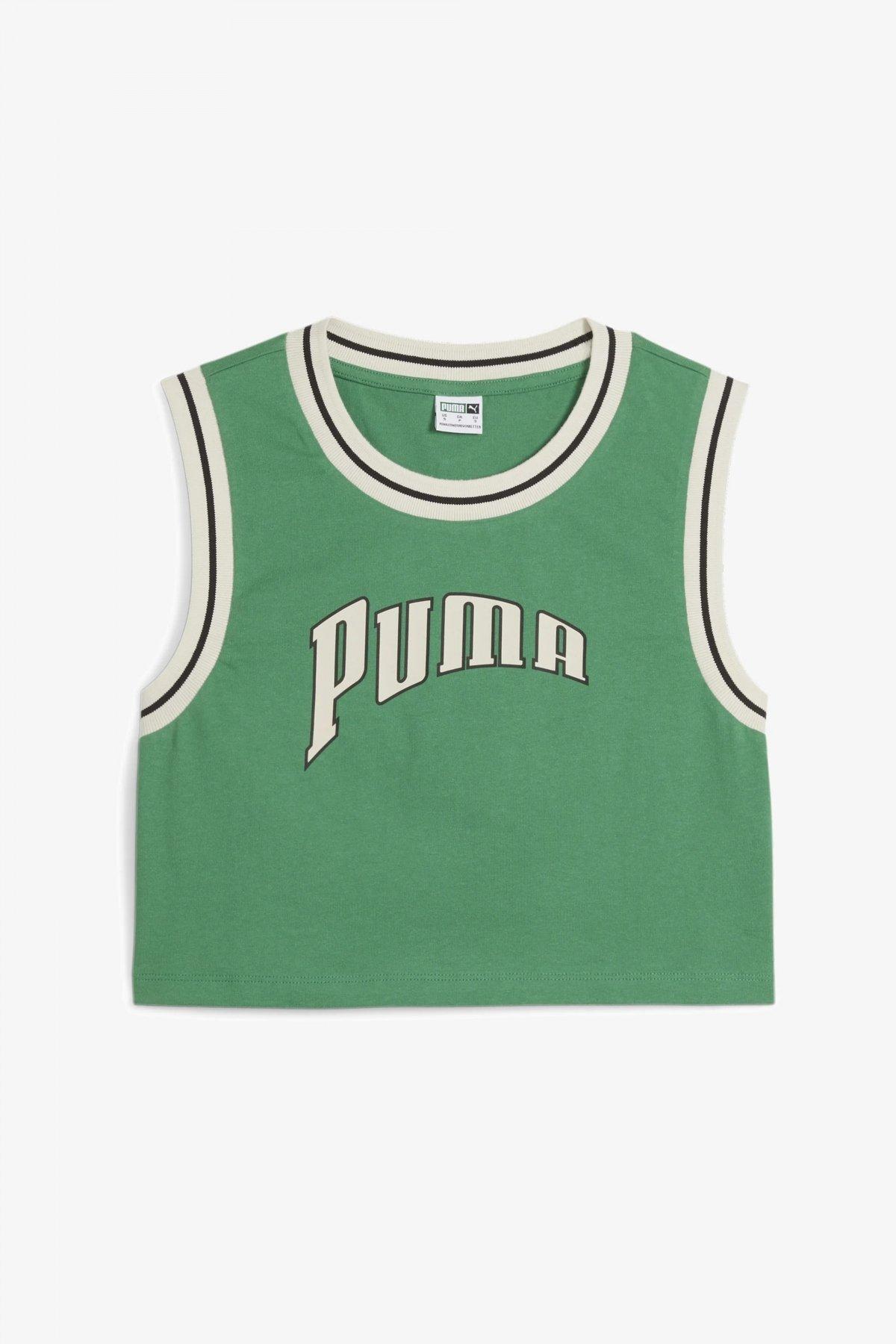 PUMA GRAPHIC CROPPED TEE en color VERDE (2)