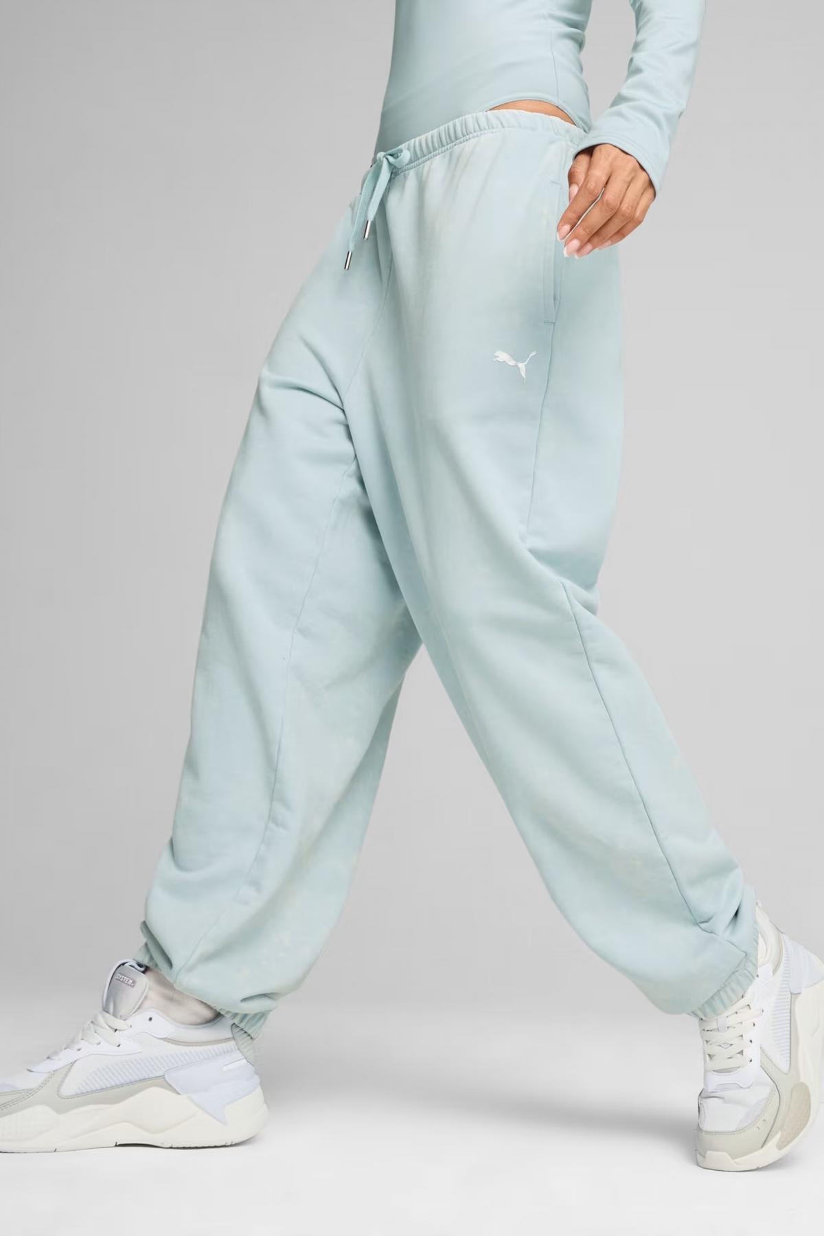 PUMA DARE TO RELAXED WASHED PAN en color AZUL (1)