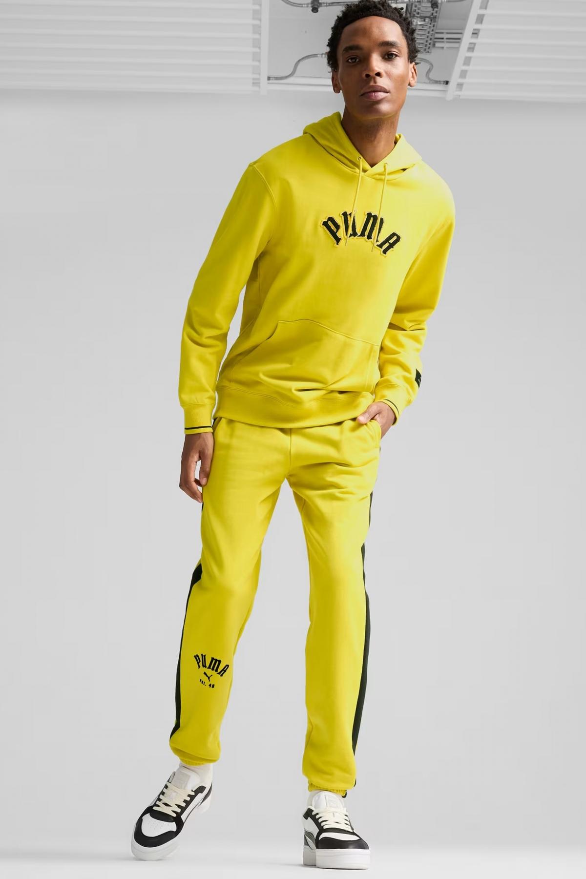 PUMA CLASSICS PLAY PARIS HOODIE JUNIOR en color AMARILLO (4)