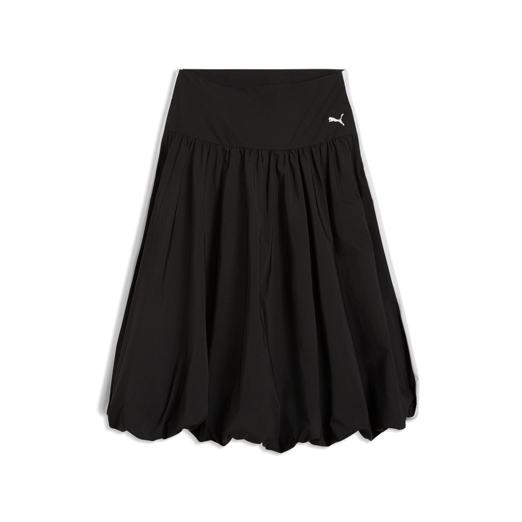 PUMA T BALLOON WOVEN MIDI SKIRT en color NEGRO (5)