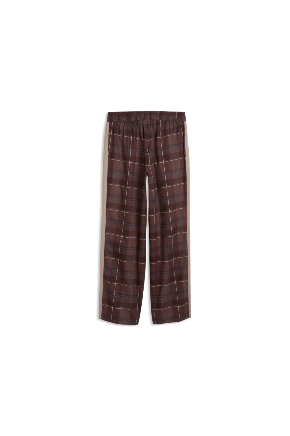 PUMA T RELAXED TARTAN WOVEN TRACK PANTS OP en color MARRON (2)