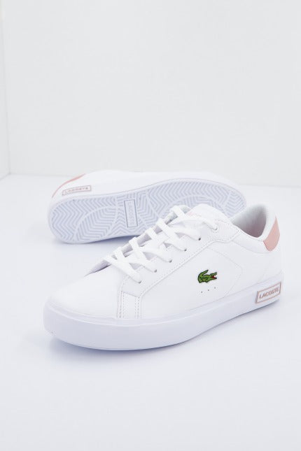 LACOSTE POWERCOURT SUJ WHT/LT PNK en color BLANCO (1)