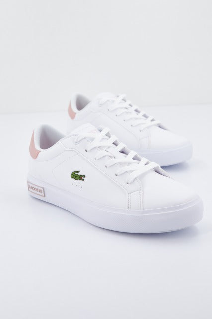 LACOSTE POWERCOURT SUJ WHT/LT PNK en color BLANCO (2)