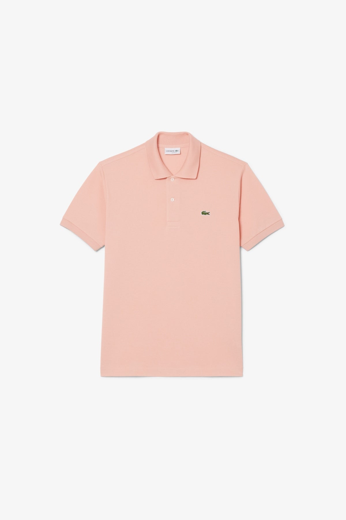 LACOSTE L SHORT SLEEVED RIBBED COLLAR S en color ROSA (1)