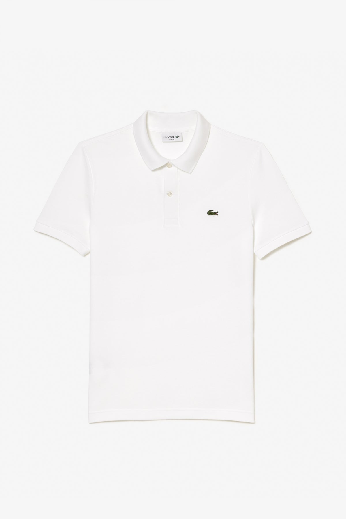 LACOSTE L SHORT SLEEVED RIBBED COLLAR S en color BLANCO (2)