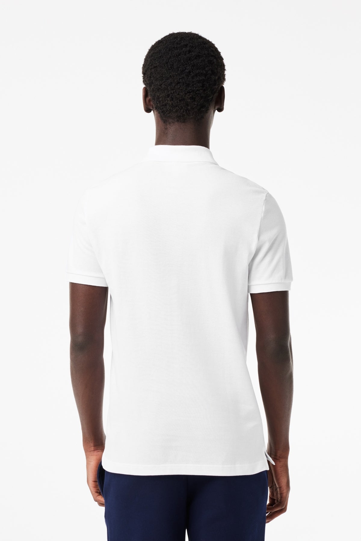 LACOSTE L SHORT SLEEVED RIBBED COLLAR S en color BLANCO (3)
