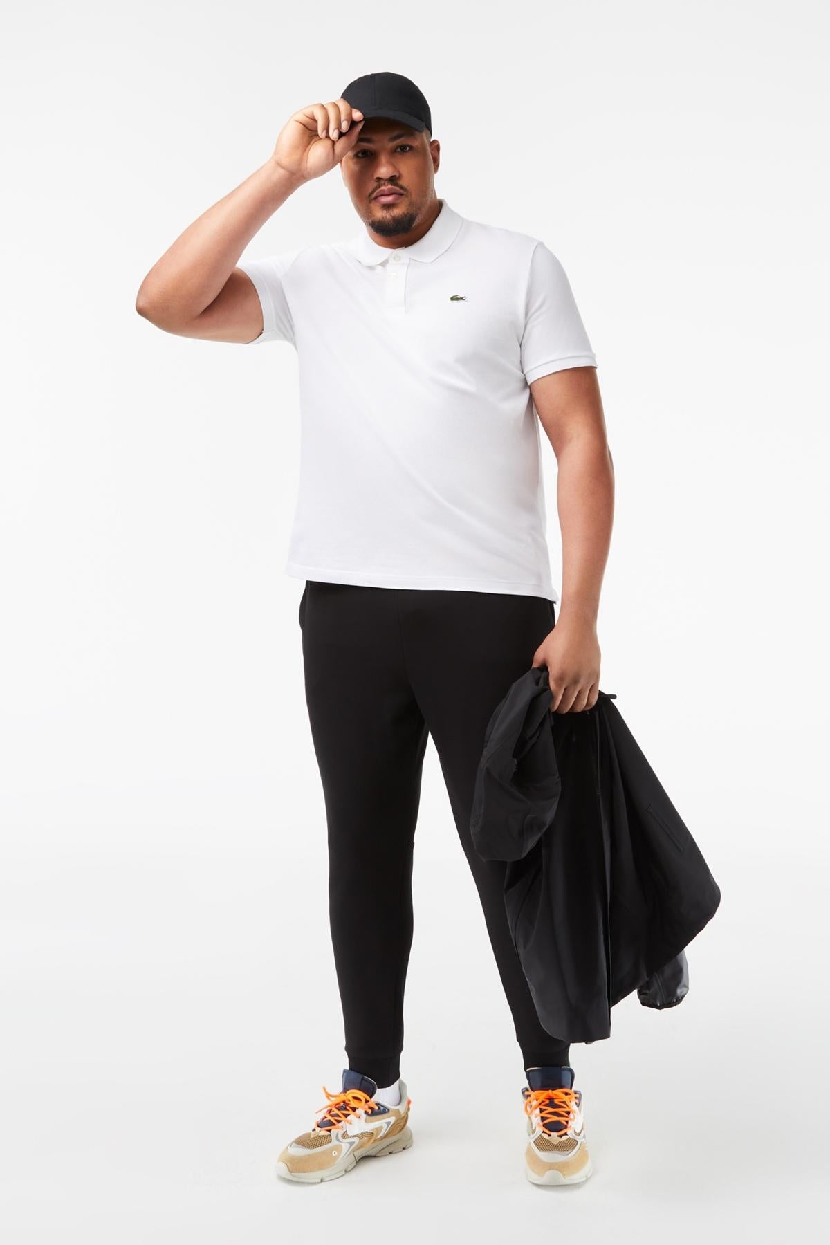 LACOSTE L SHORT SLEEVED RIBBED COLLAR S en color BLANCO (4)