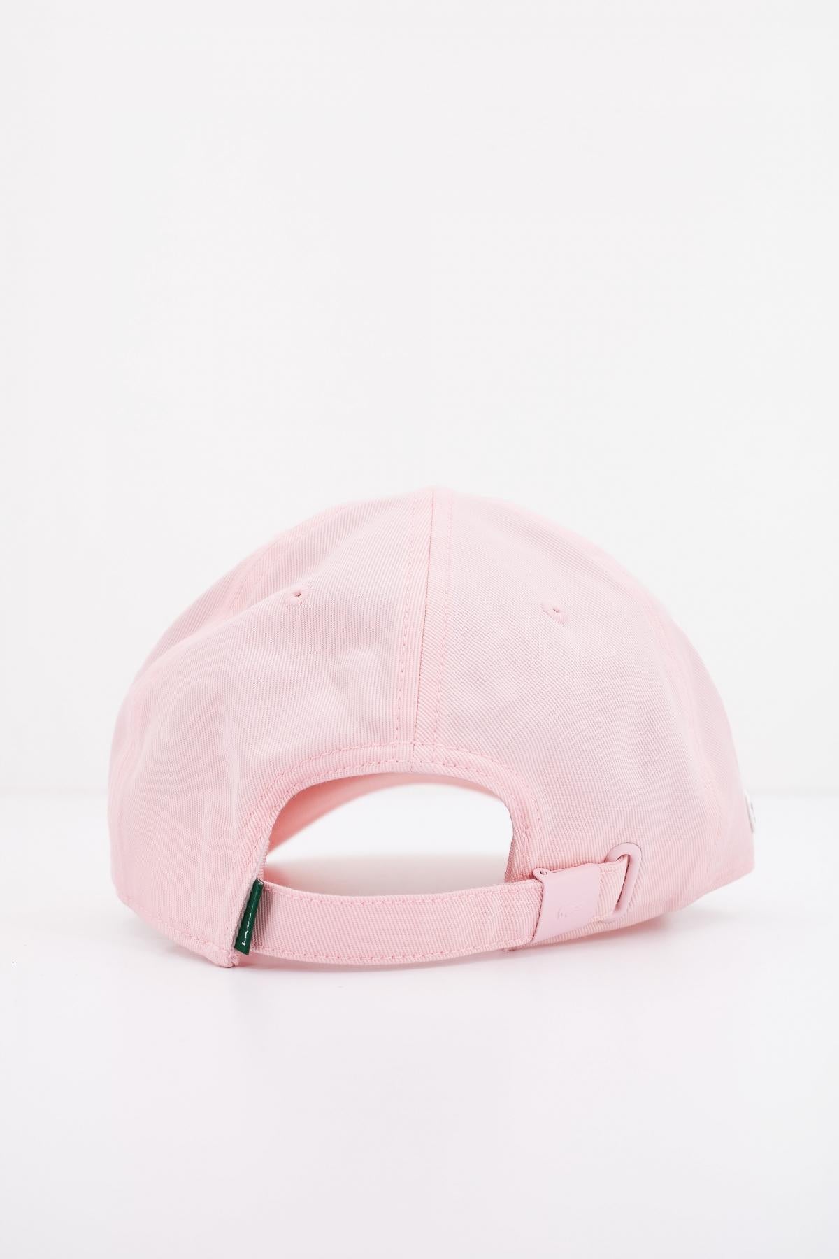 LACOSTE ORGANIC COTTON TWILL CAP en color ROSA (3)