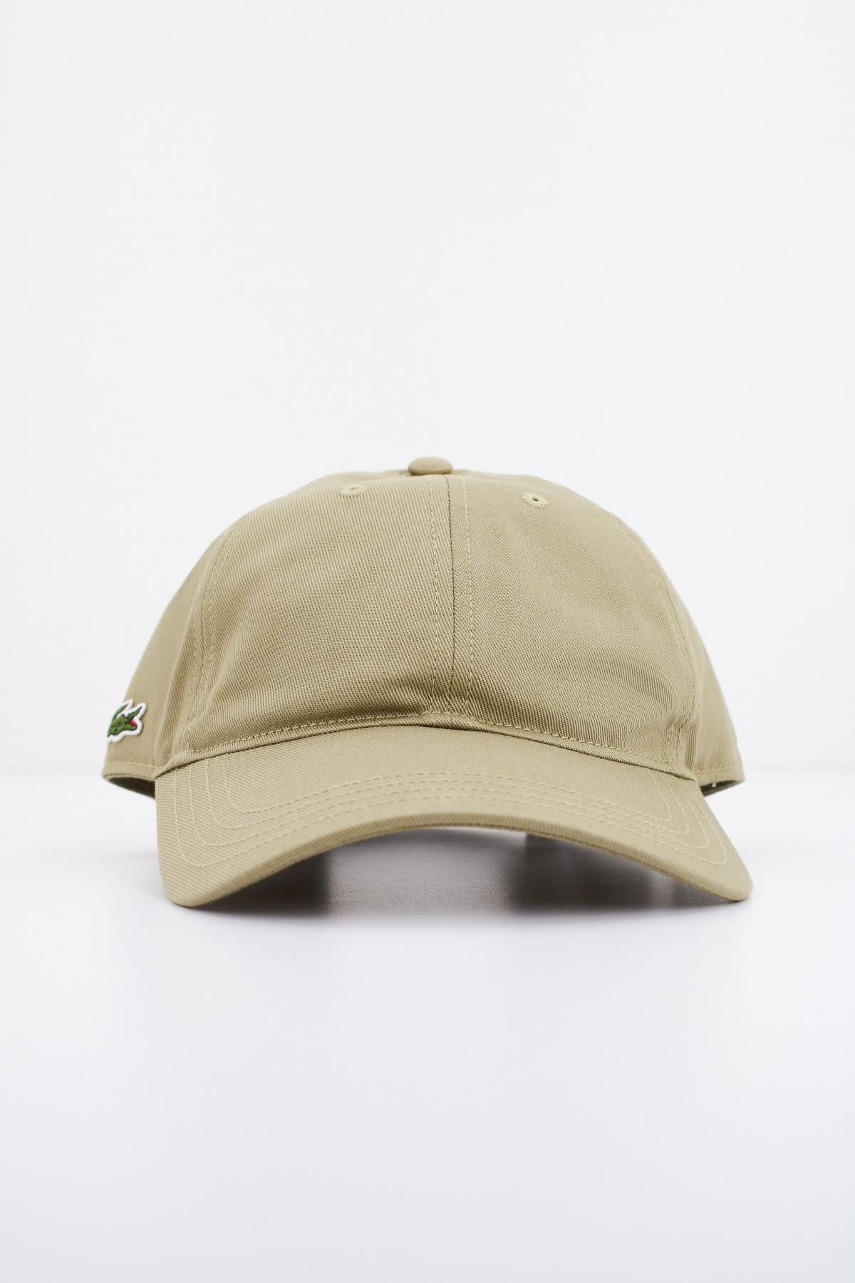 LACOSTE ORGANIC COTTON TWILL CAP en color VERDE (1)