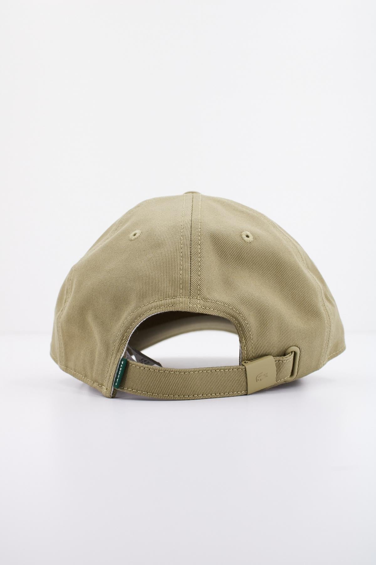 LACOSTE ORGANIC COTTON TWILL CAP en color VERDE (3)