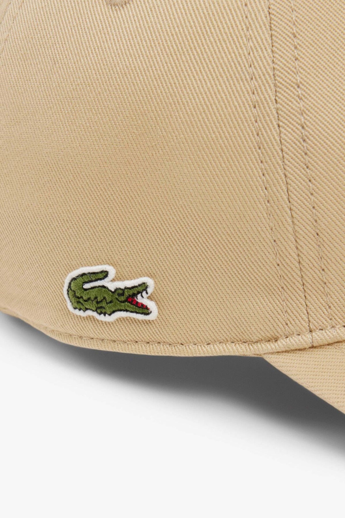 LACOSTE ORGANIC COTTON TWILL CAP en color BEIS (4)