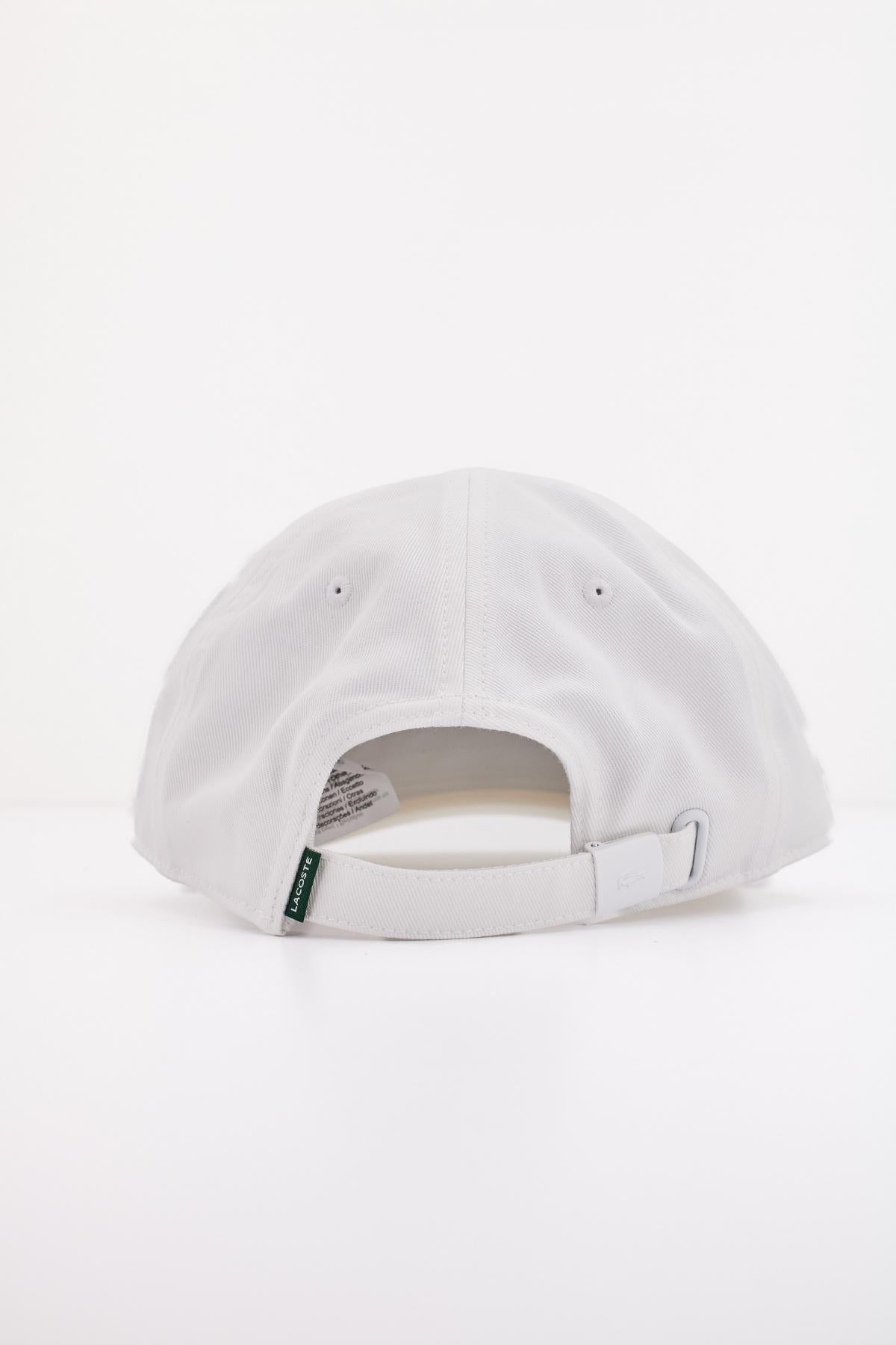 LACOSTE ORGANIC COTTON TWILL CAP en color BLANCO (3)