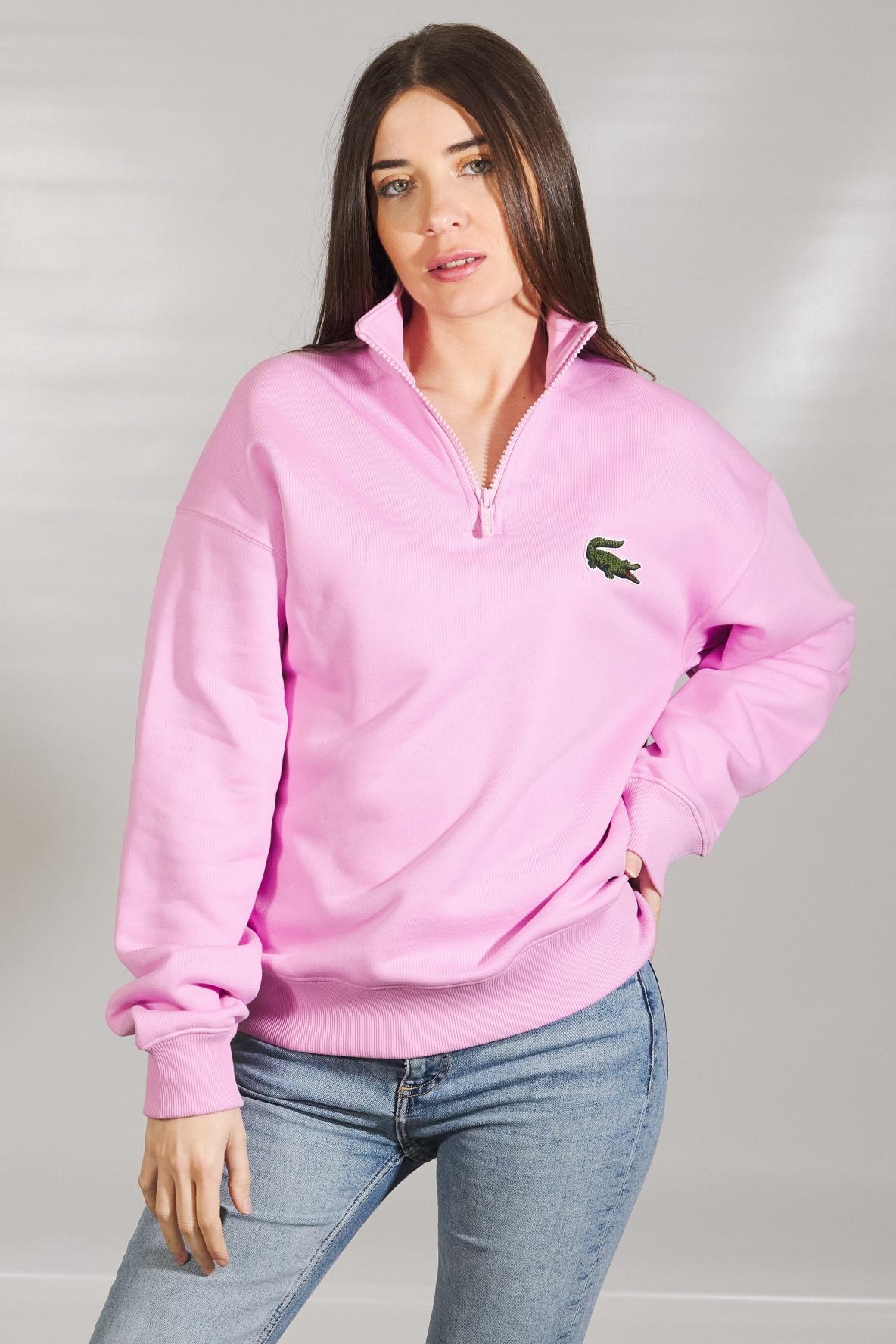 LACOSTE SWEATSHIRT LOOSE FIT en color ROSA (1)