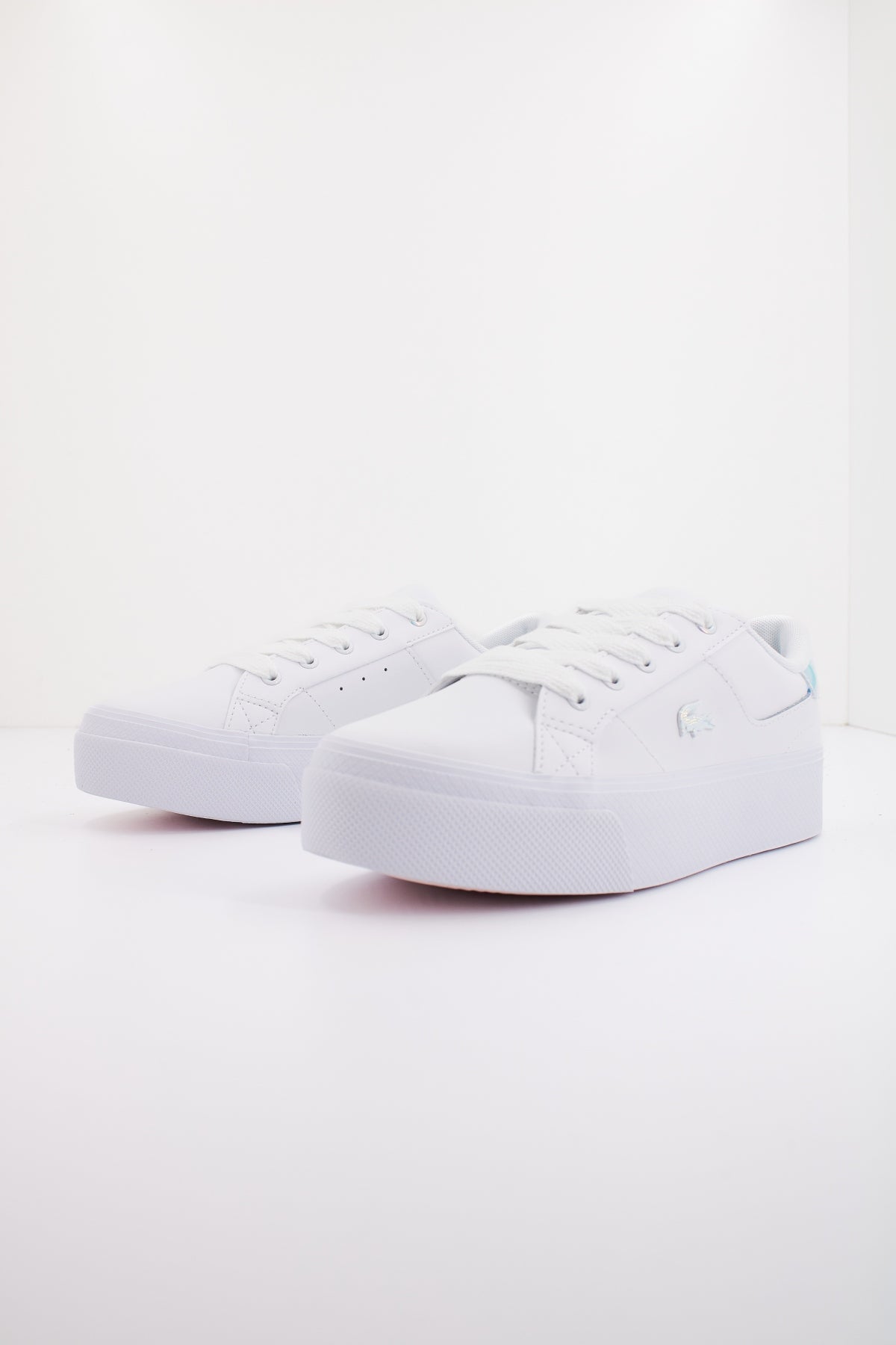 LACOSTE OMEN'S ZIANE PLATFORM LEA en color BLANCO (2)