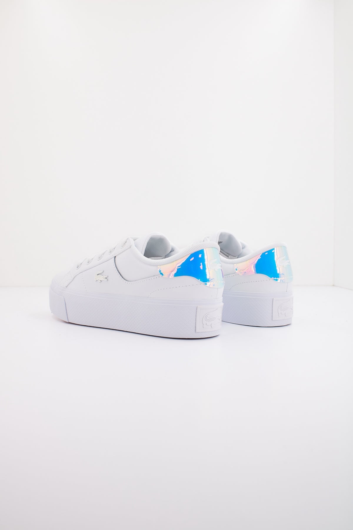 LACOSTE OMEN'S ZIANE PLATFORM LEA en color BLANCO (3)