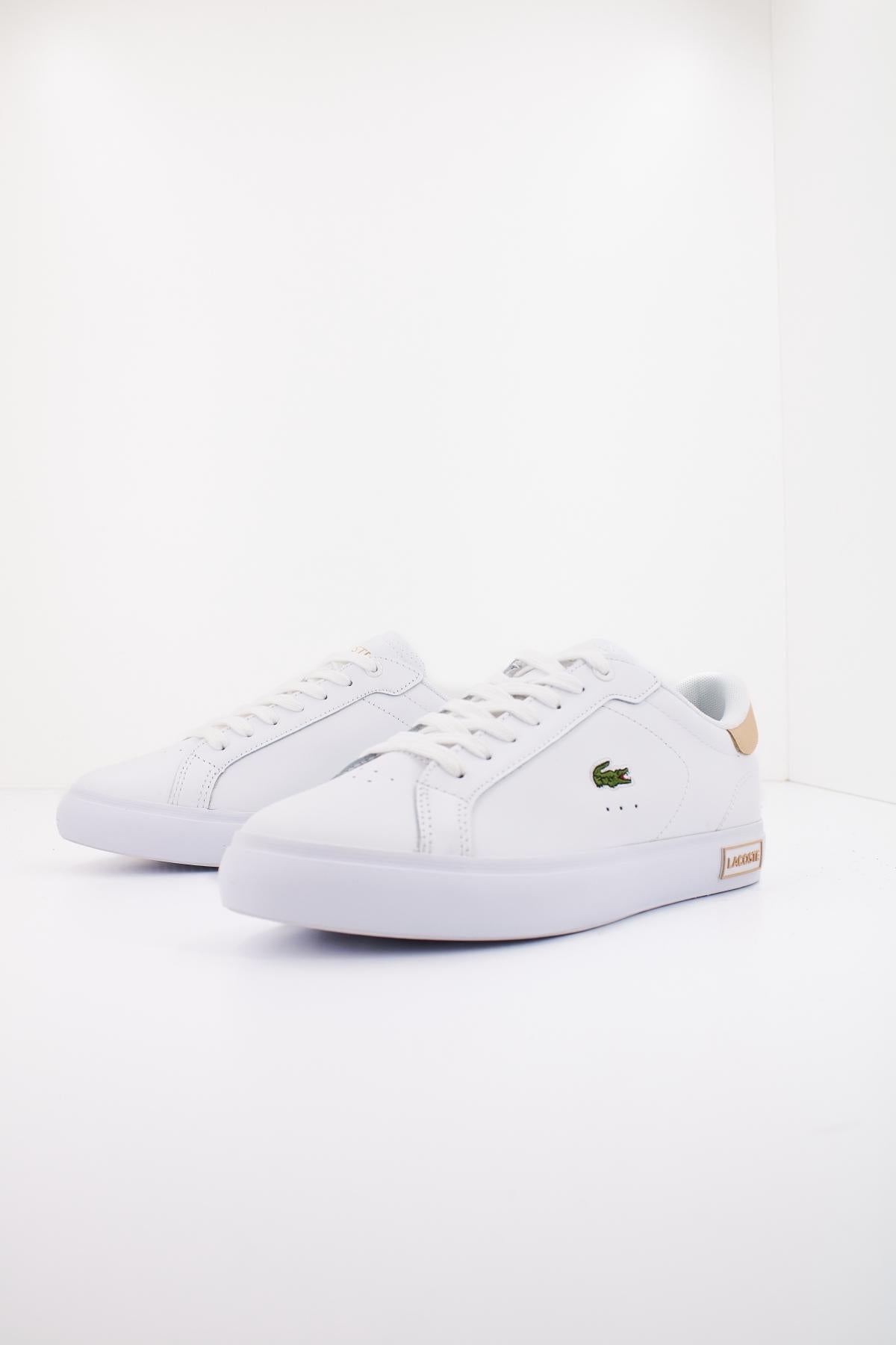 LACOSTE POWERCOURT LOGO TONGUE LE en color BLANCO (2)