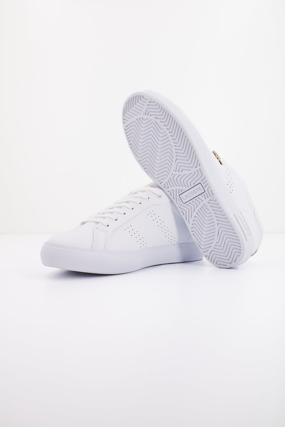 LACOSTE POWERCOURT . LEATHER en color BLANCO (4)