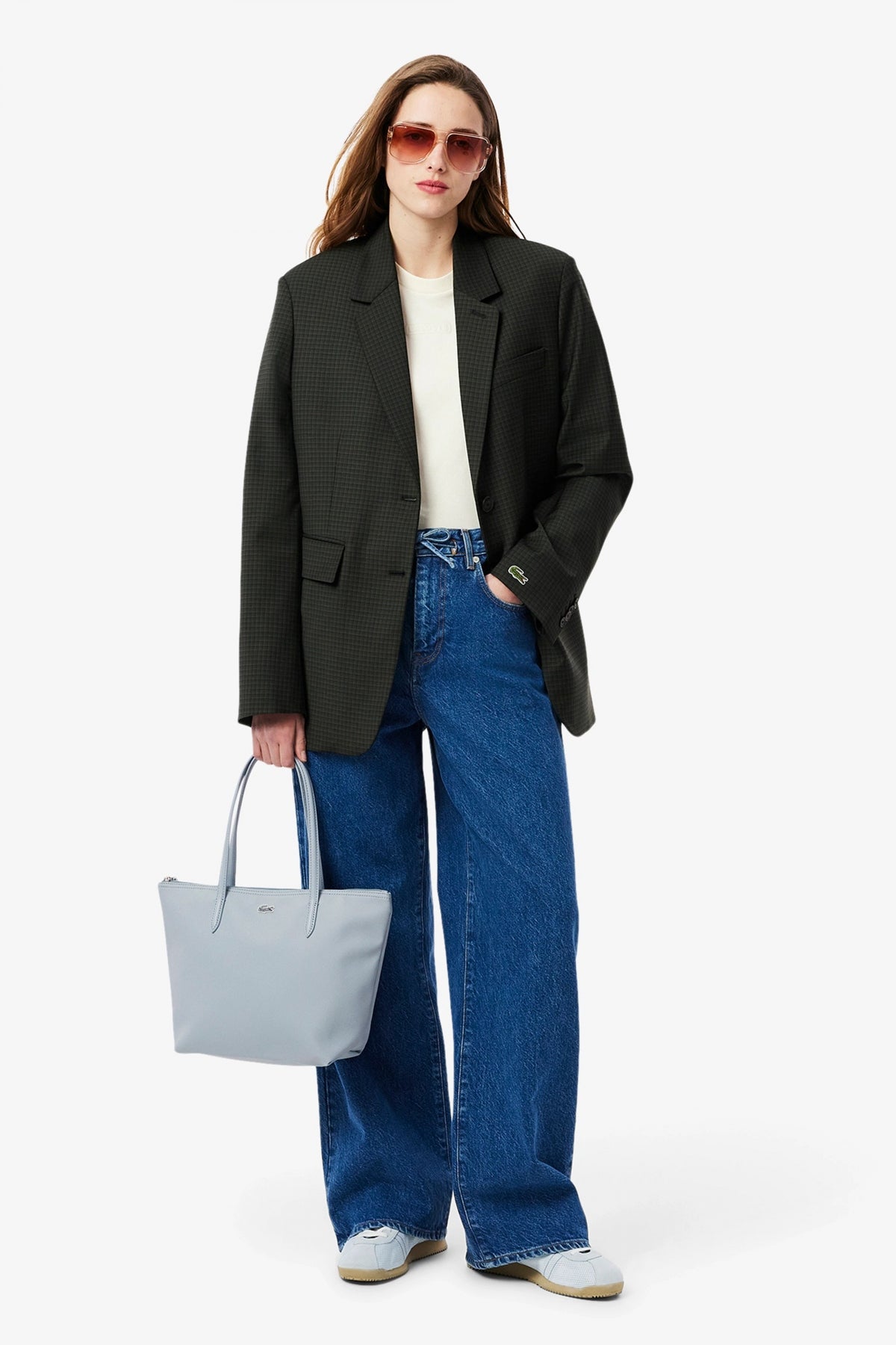 LACOSTE L.. CONCEPT SMALL SHOP en color AZUL (3)