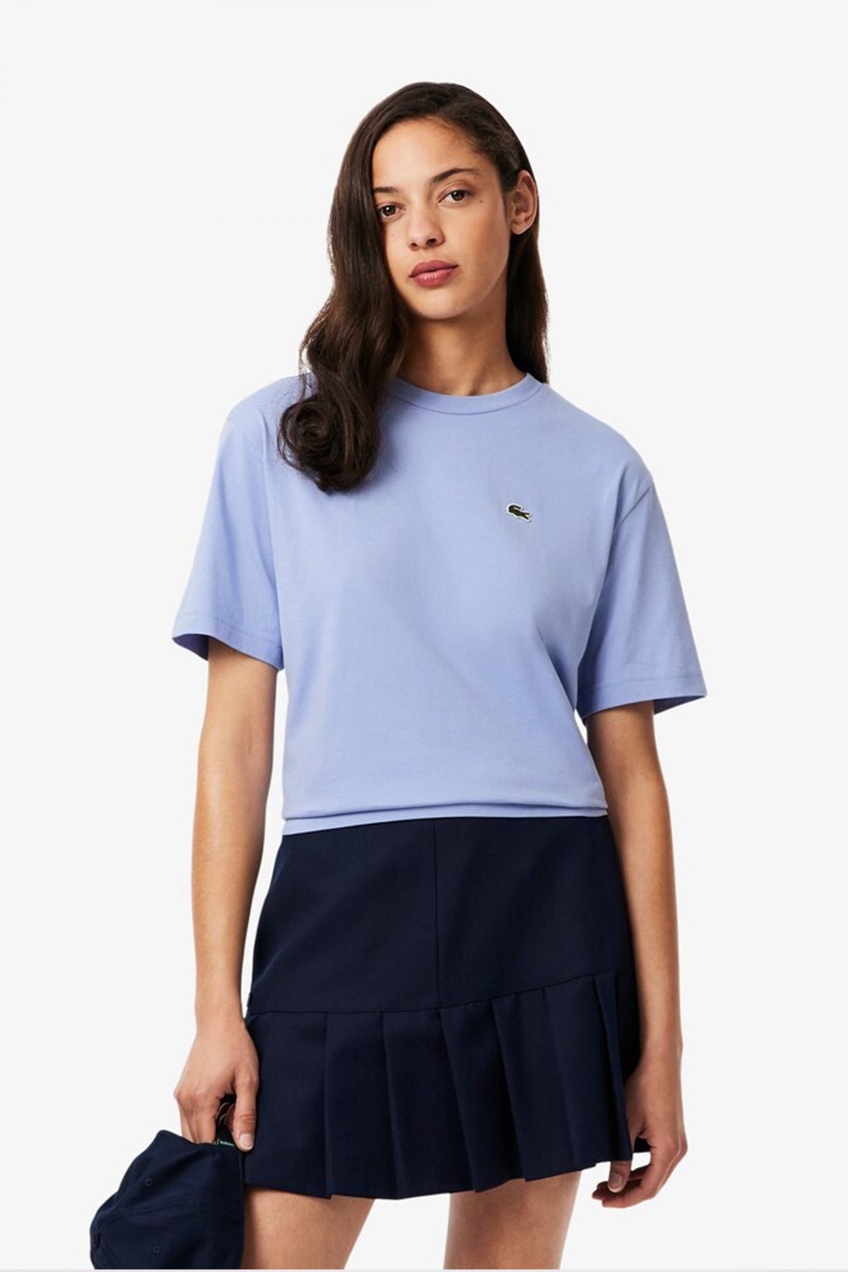 LACOSTE RELAXED FIT SOFT COTTON T-SHIRT en color AZUL (1)