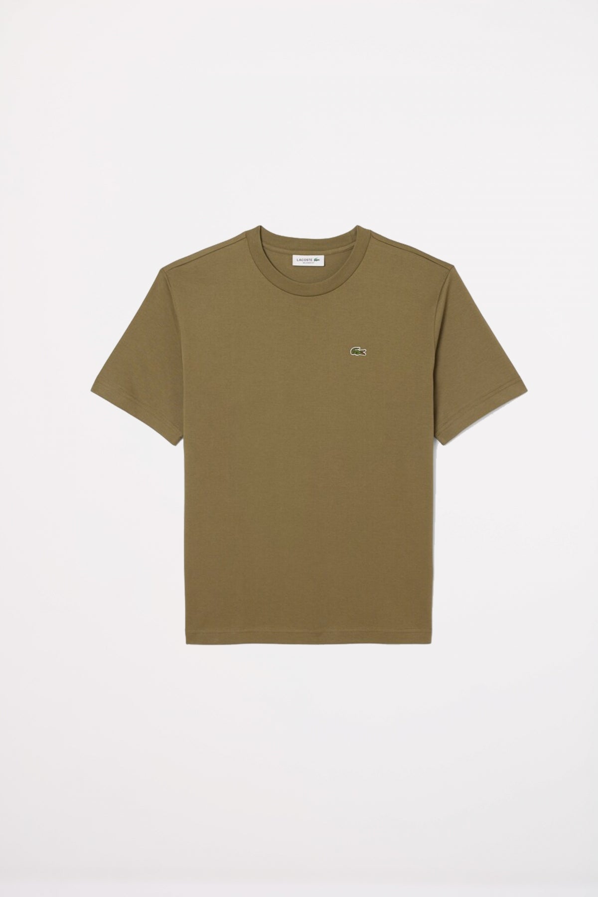LACOSTE RELAXED FIT SOFT COTTON T-SHIRT en color VERDE (2)