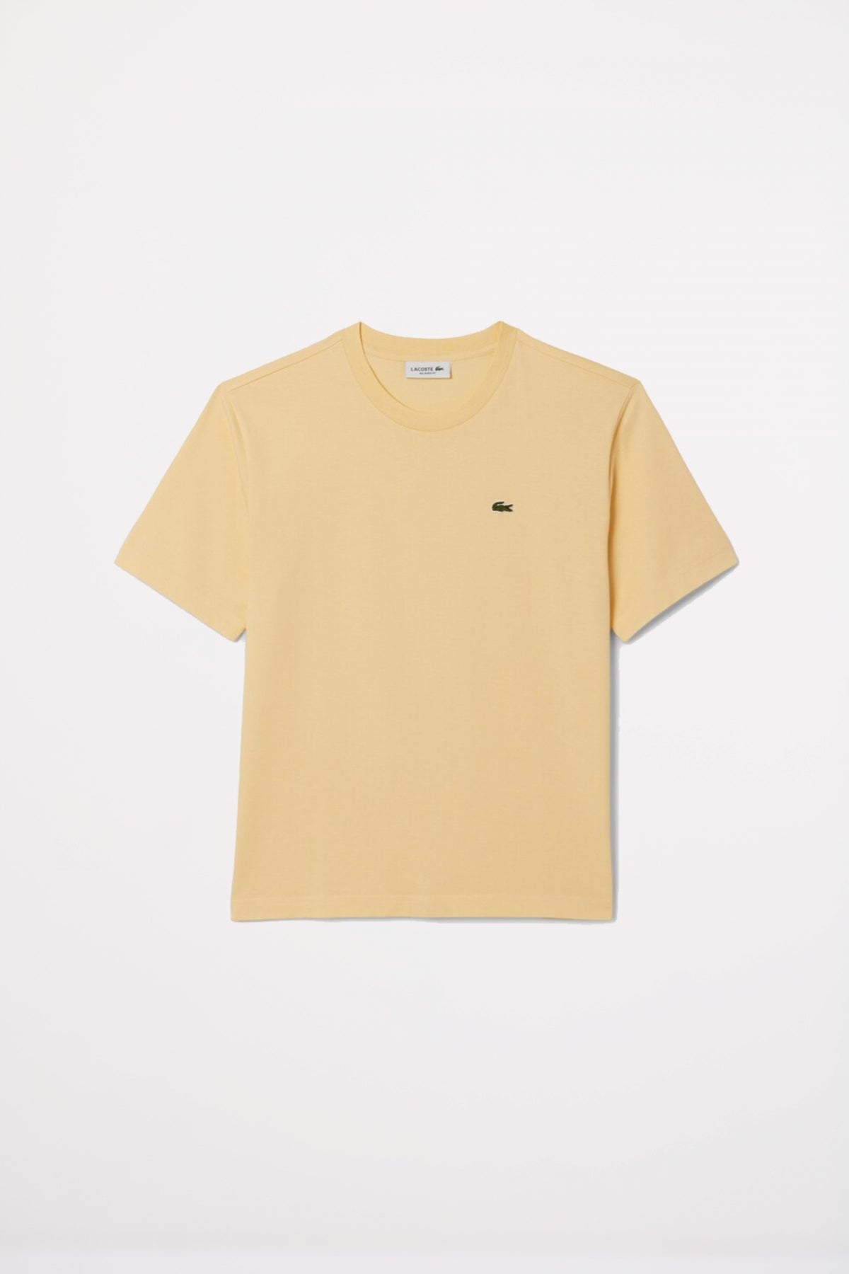 LACOSTE RELAXED FIT SOFT COTTON T-SHIRT en color AMARILLO (1)