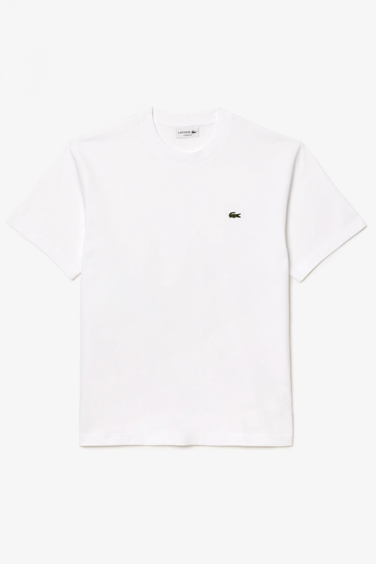 LACOSTE RELAXED FIT SOFT COTTON T-SHIRT en color BLANCO (2)