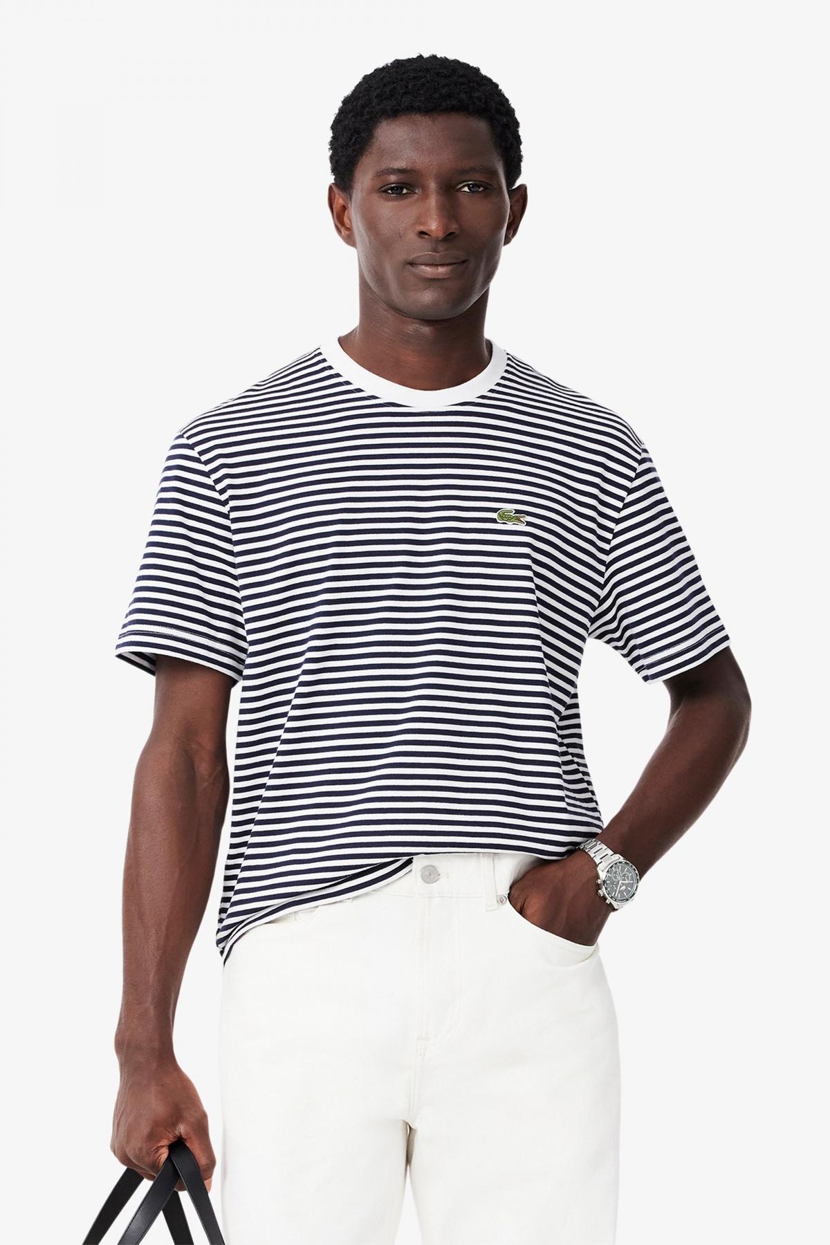 LACOSTE TEE-SHIRT en color AZUL (1)