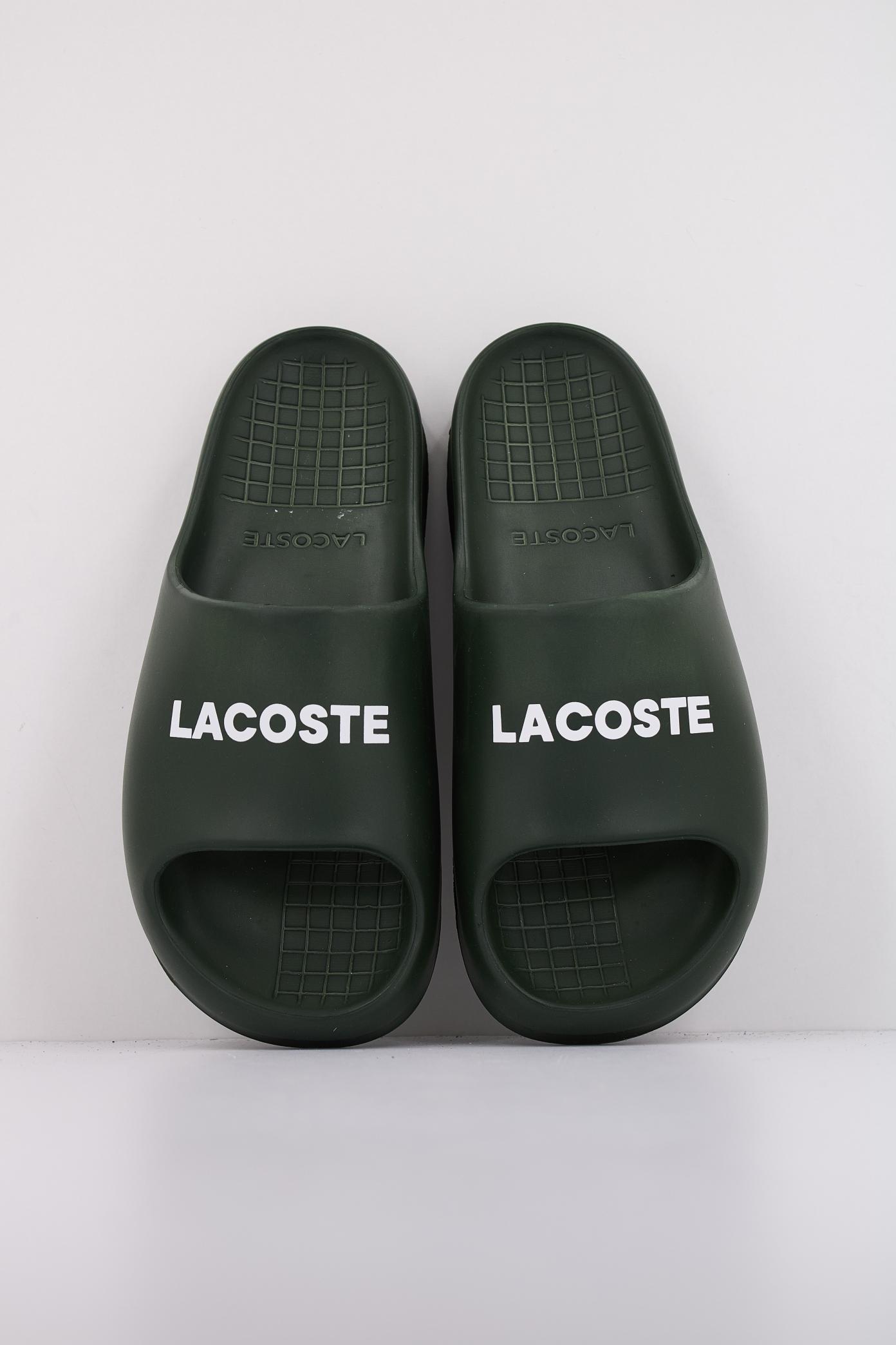 LACOSTE SERVE SLIDE . MIX en color VERDE (3)