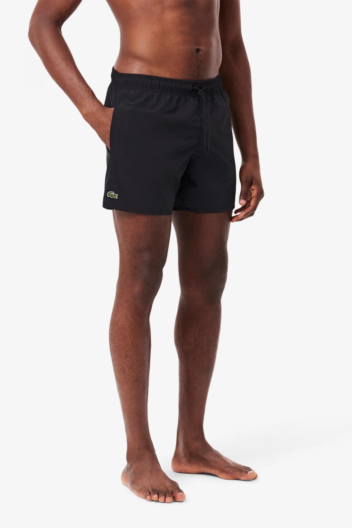 LACOSTE SHORT SLEEVED RIBBED COLLAR en color NEGRO (2)
