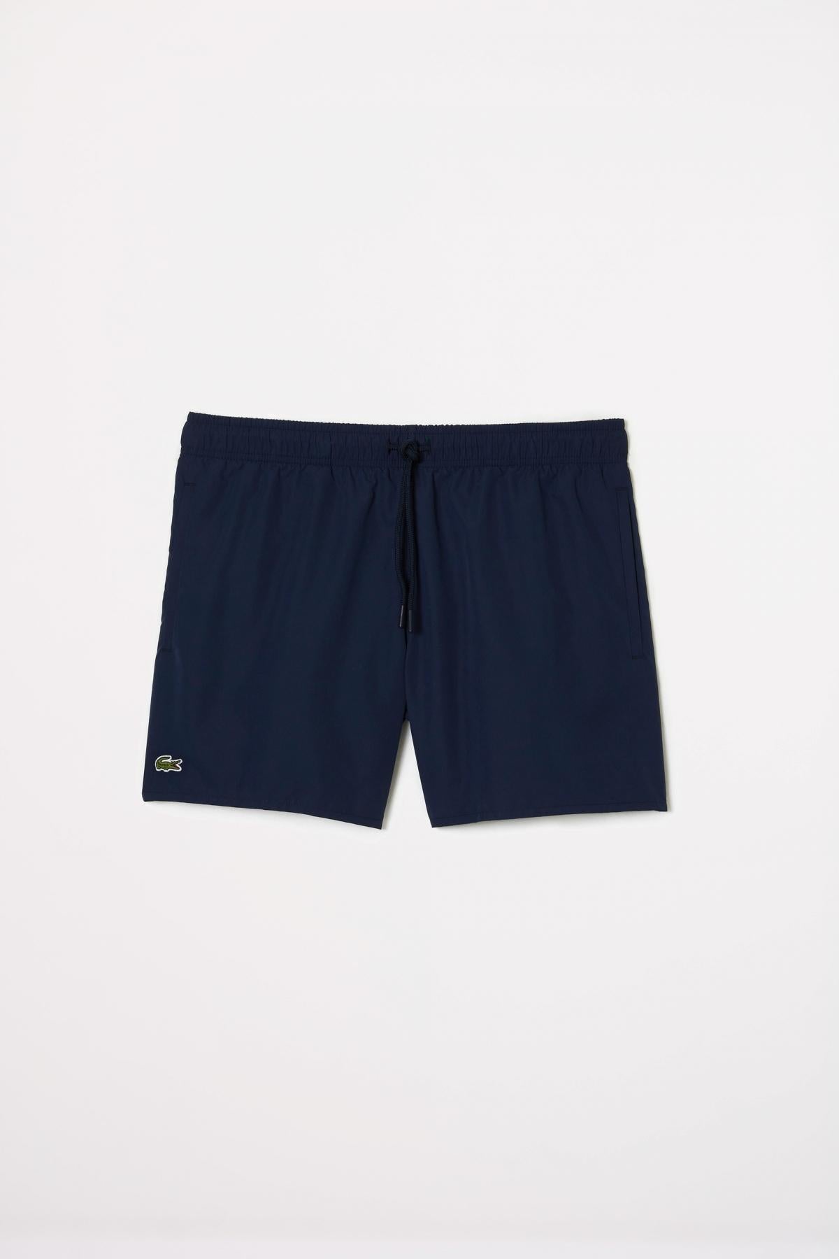LACOSTE SHORT SLEEVED RIBBED COLLAR en color AZUL (1)
