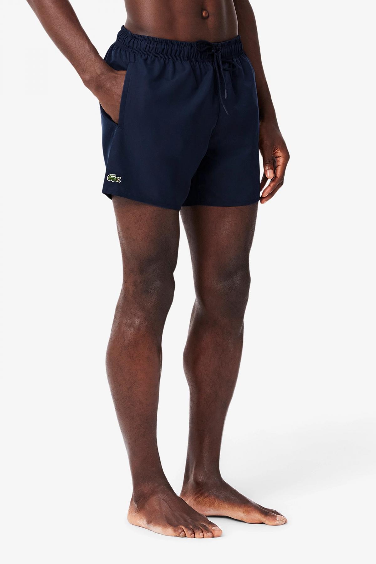 LACOSTE SHORT SLEEVED RIBBED COLLAR en color AZUL (2)