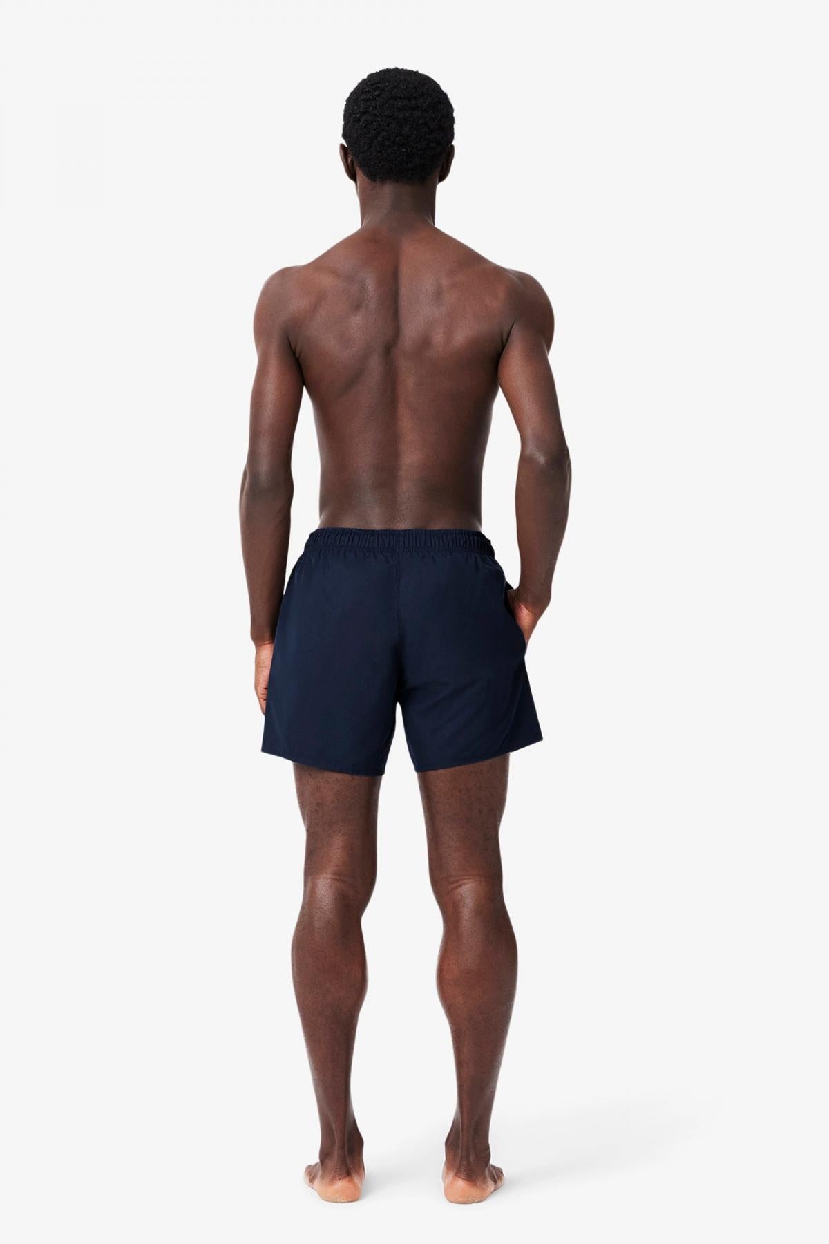 LACOSTE SHORT SLEEVED RIBBED COLLAR en color AZUL (3)