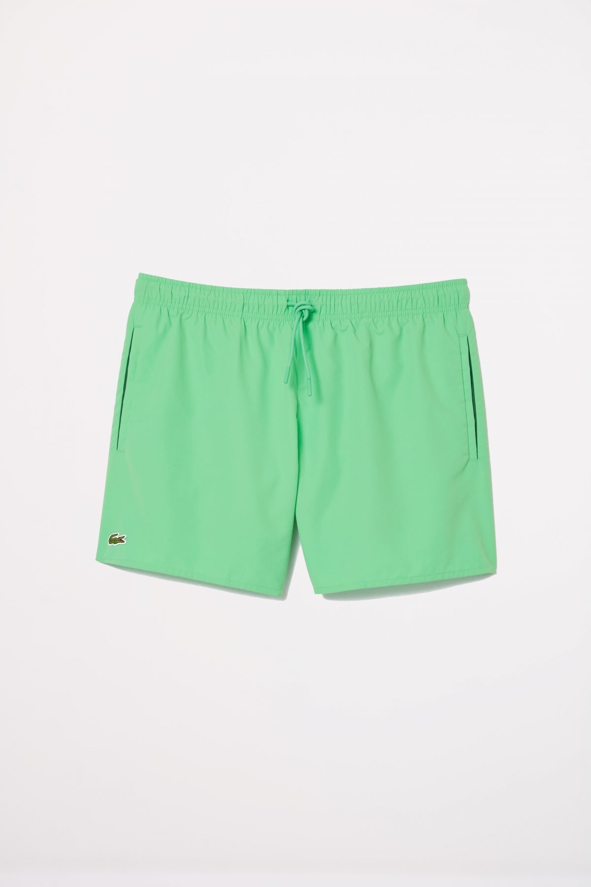 LACOSTE SHORT SLEEVED RIBBED COLLAR en color VERDE (2)