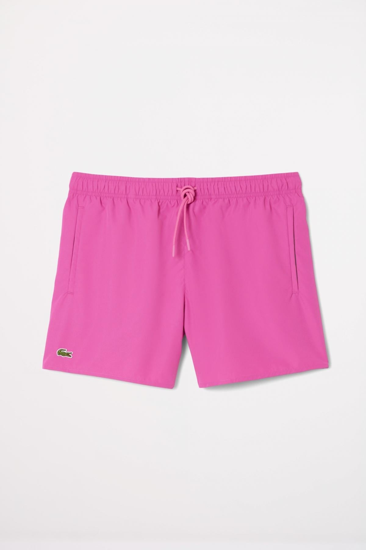 LACOSTE BAÑADOR SLEEVED RIBBED COLLAR en color ROSA (2)
