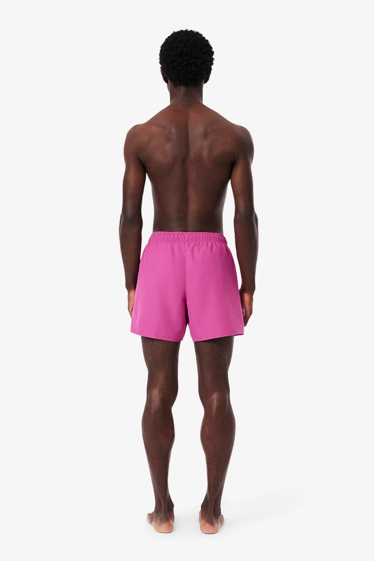LACOSTE BAÑADOR SLEEVED RIBBED COLLAR en color ROSA (3)
