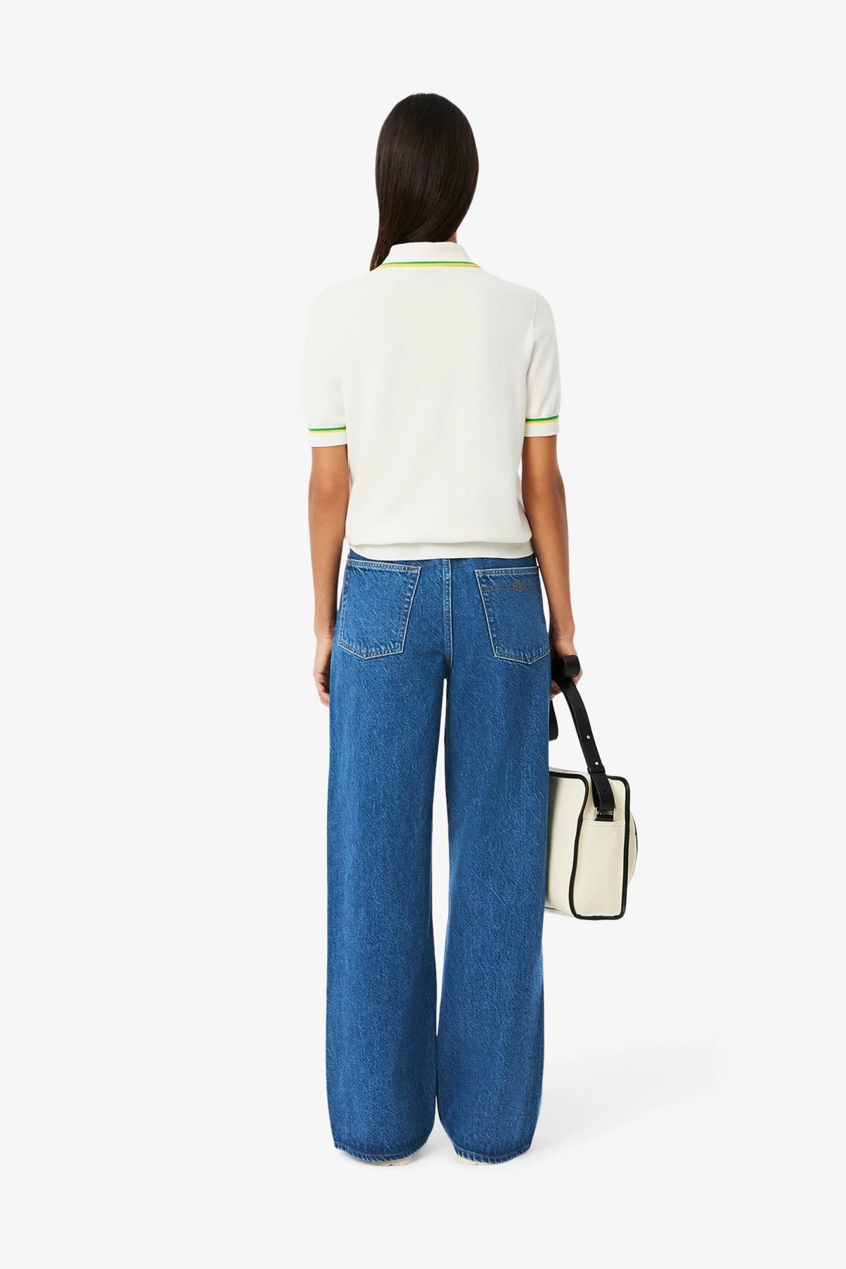 LACOSTE WIDE FIT DENIM JEANS en color AZUL (3)