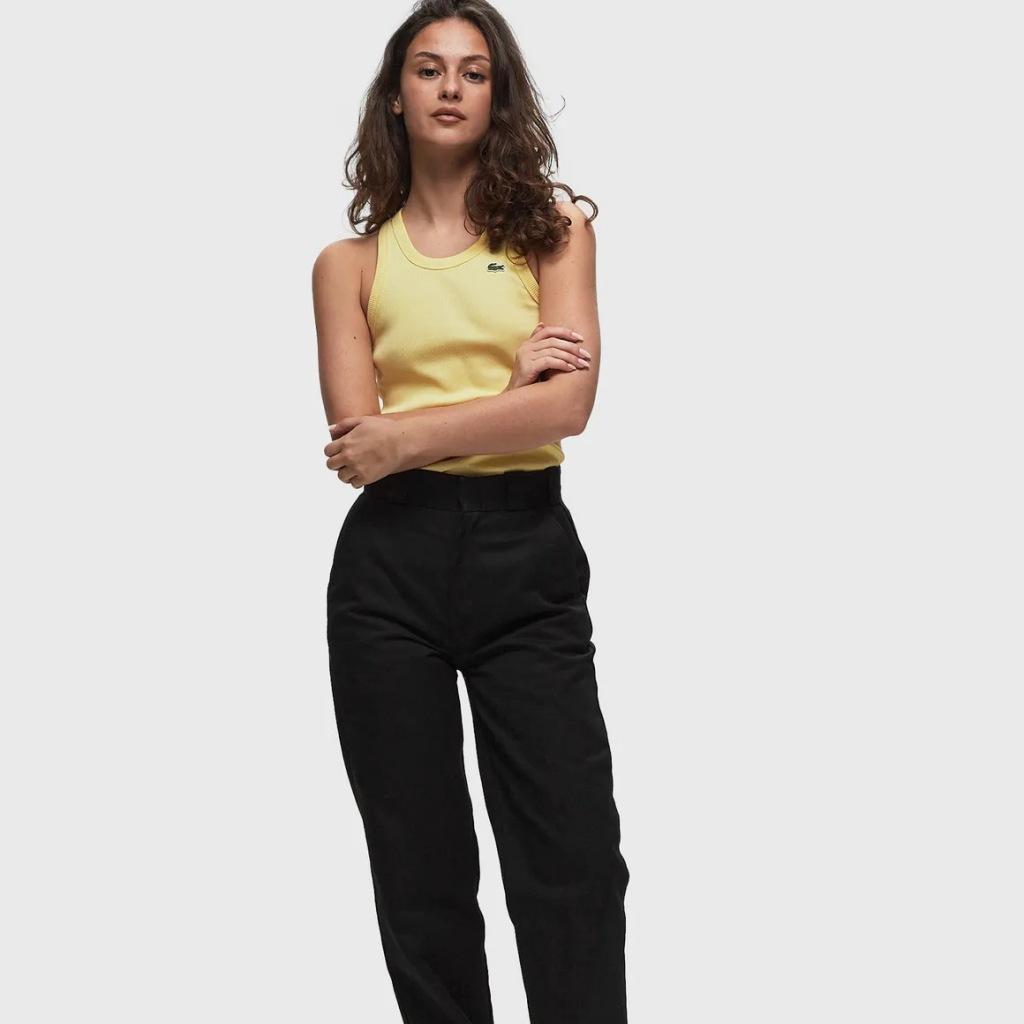 LACOSTE SLIM FIT COTTON TANK TOP en color AMARILLO (5)