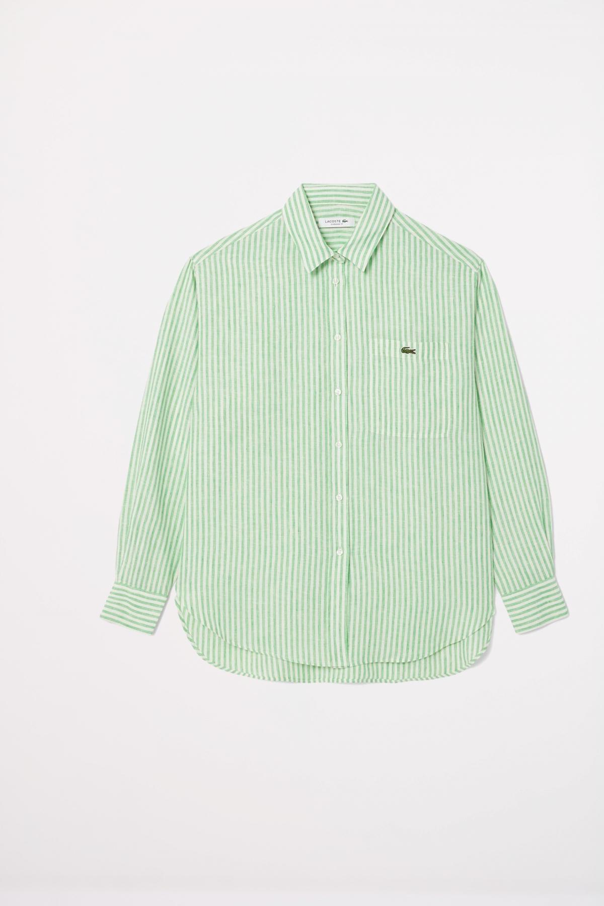 LACOSTE LONG SLEEVED SHIRT en color VERDE (1)