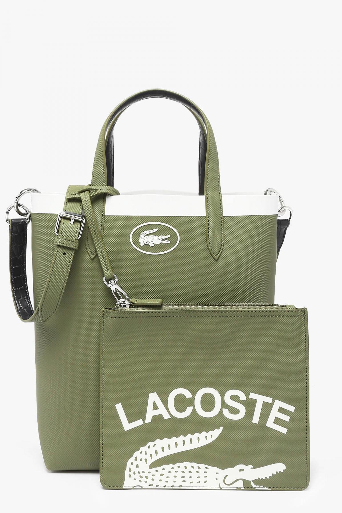LACOSTE ANNA SEASONAL SMALL VERTIC en color VERDE (1)