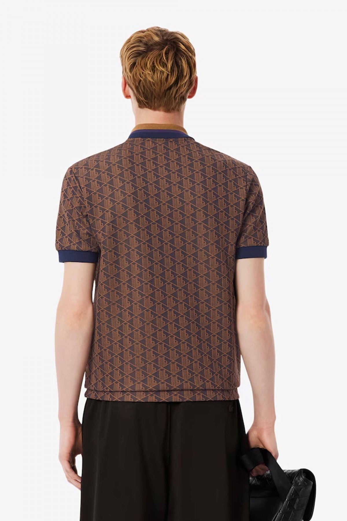 LACOSTE CLASSIC FIT MONOGRAM POLO en color MARRON (3)