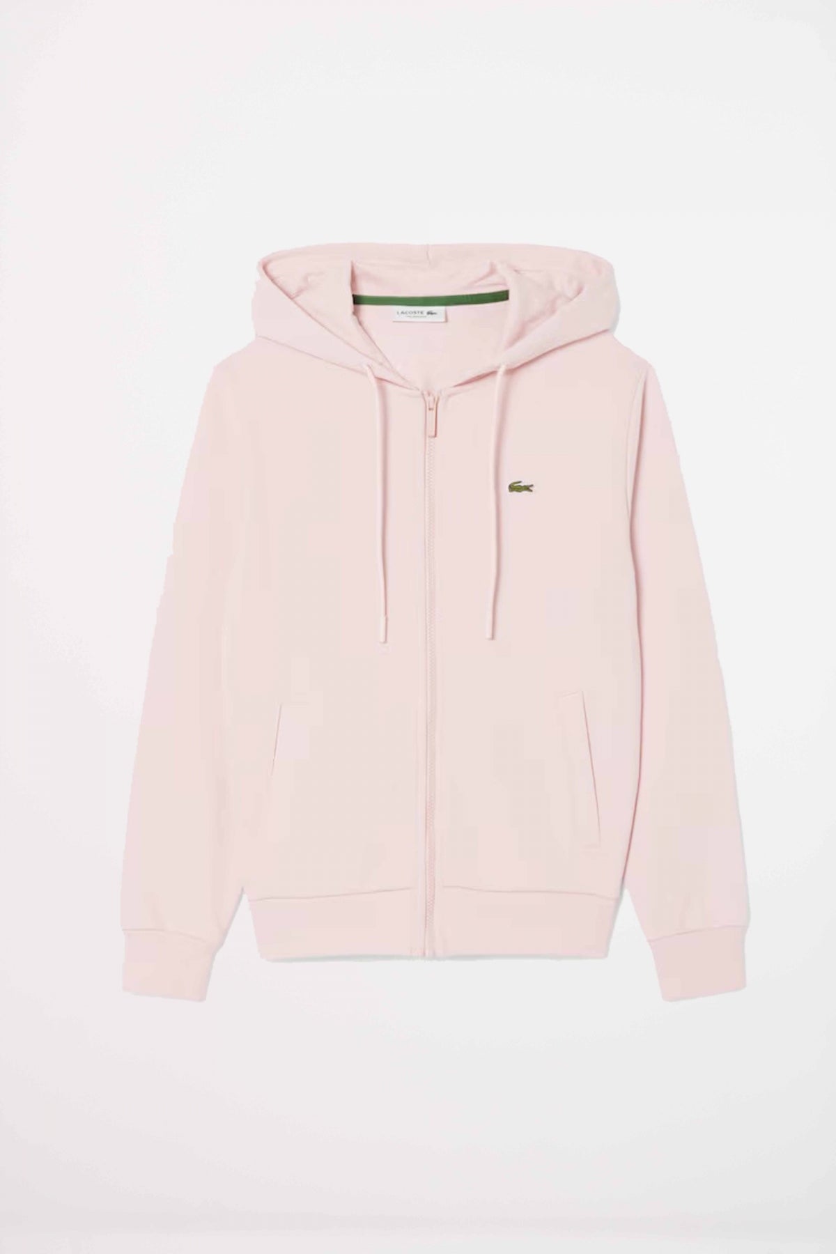 LACOSTE ZIPPED FLEECE HOODIE en color ROSA (2)