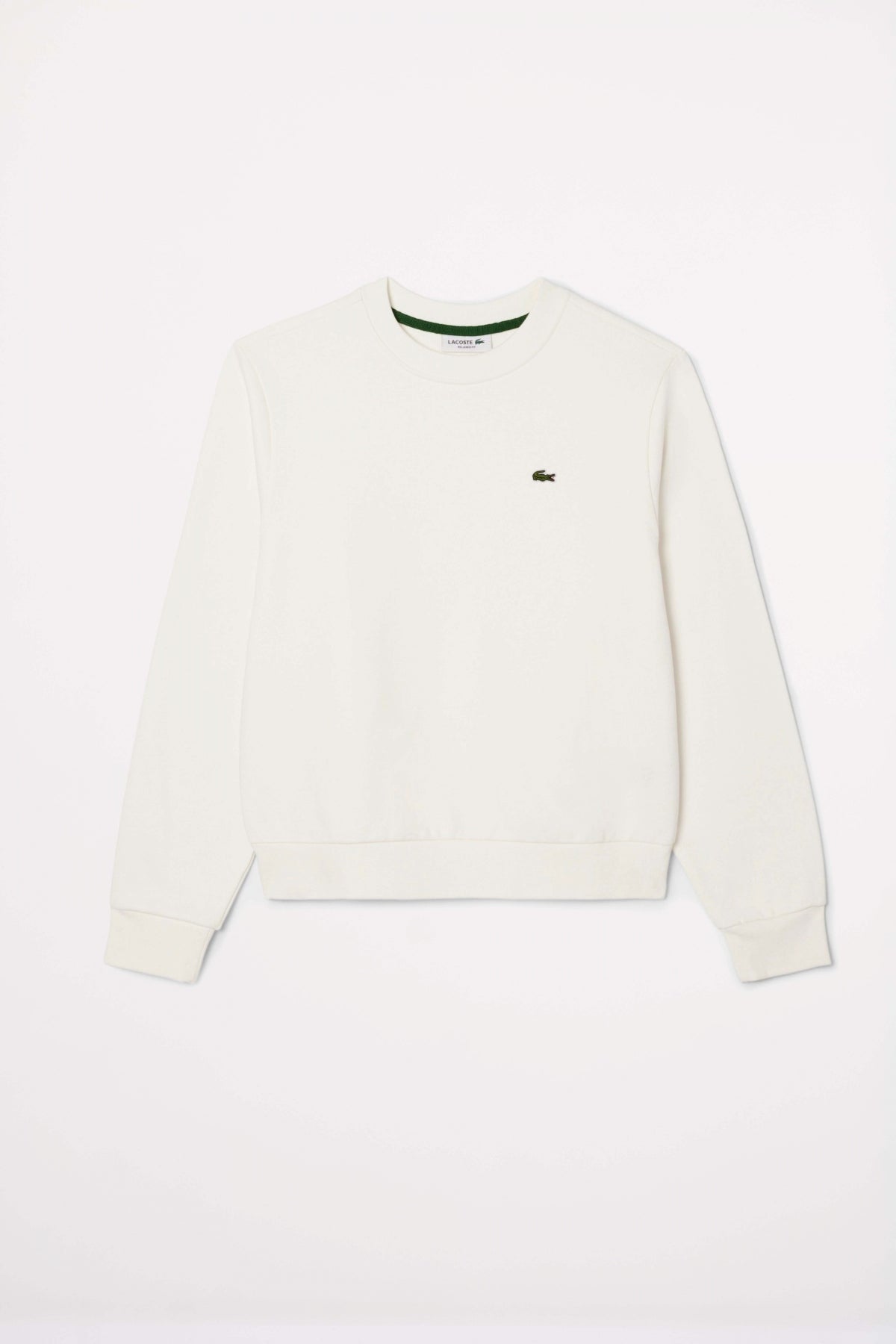LACOSTE RELAXED FIT FLEECE CREW NECK en color BLANCO (2)