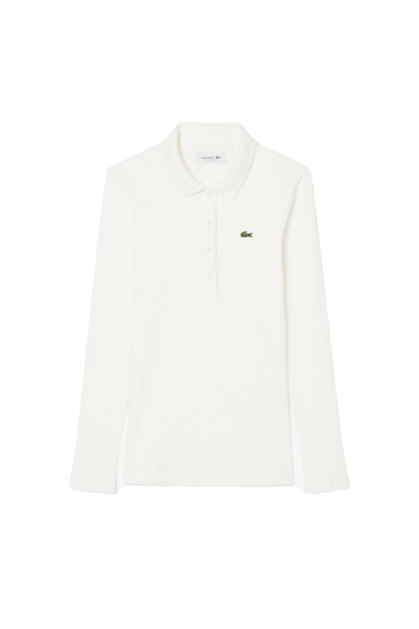 LACOSTE  RIBBED COLLAR SHIRT  en color BLANCO  (2)